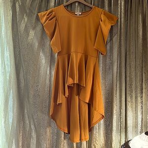 SOLD Love J High Low with Gathered Puff Pointed Sleeves Blouse